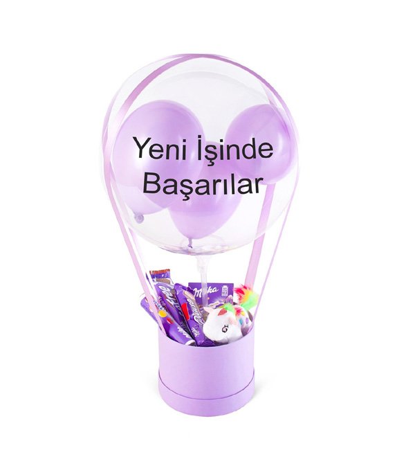 Kutuda Çikolata Unicorn ve Balonlar
