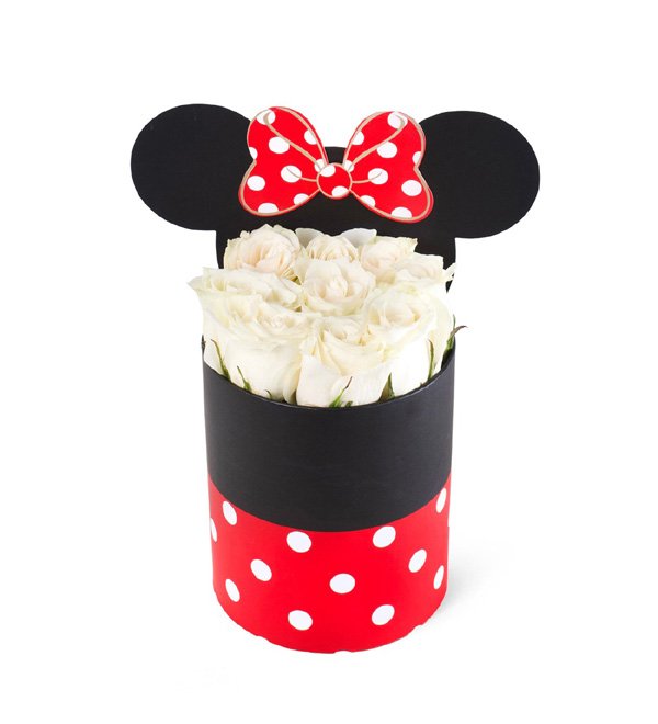 Minnie Kutuda Beyaz Gül
