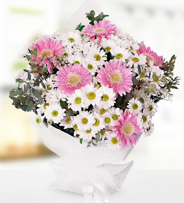 Papatya ve Gerbera Buketi