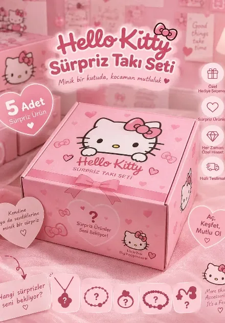 Hello Kitty Süpriz Takı Kutusu
